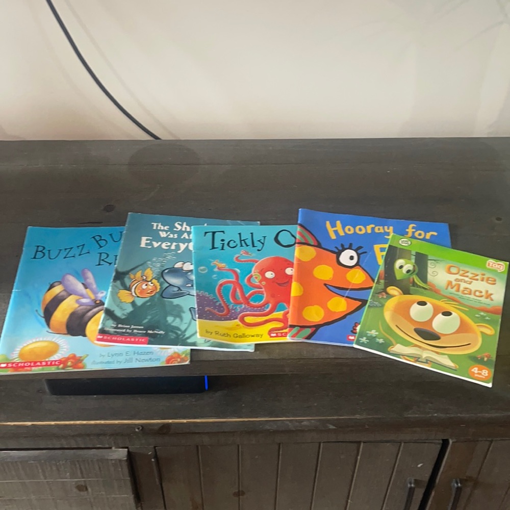 Lot of  books scholastic and leap frog